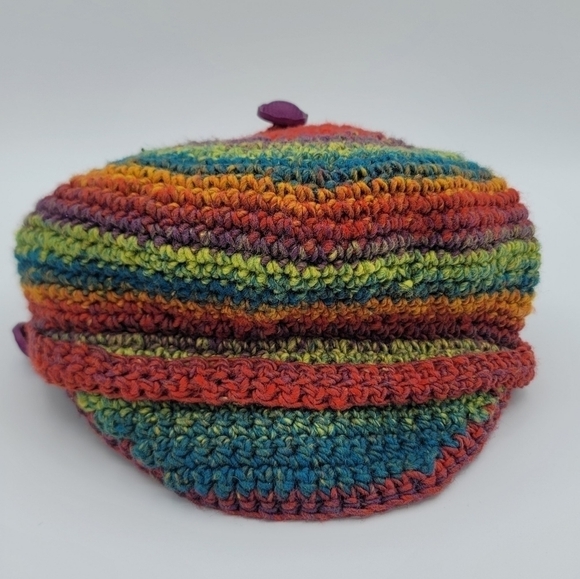 Hat Knitted Multicolor #1022 - Picture 8 of 10